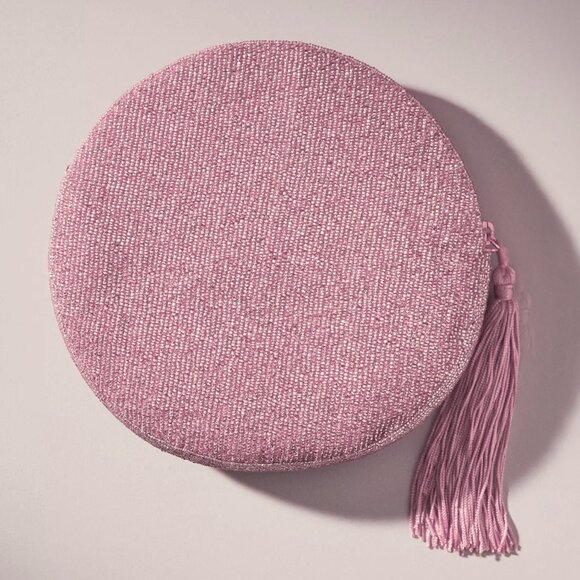 Anthropologie Holiday Monogram "A" Embellished Pouch - Picture 3 of 6